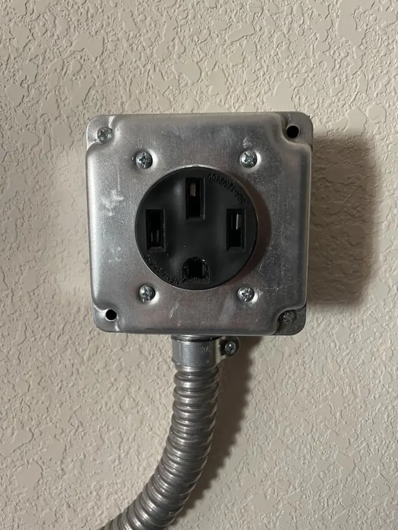 NEMA 14-50 outlet installed for Electrical Panel Upgrade in Red Rock